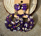 BOHEMIAN ETHNIC FABRIC PRINT WOOD EARRINGS ER189