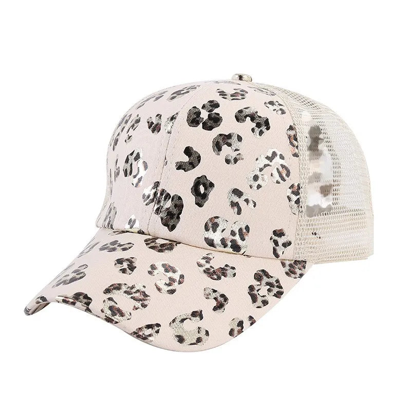 Ponytail Hat with Criss Cross Back Patterns