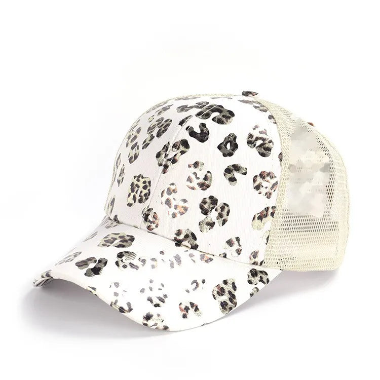 Ponytail Hat with Criss Cross Back Patterns