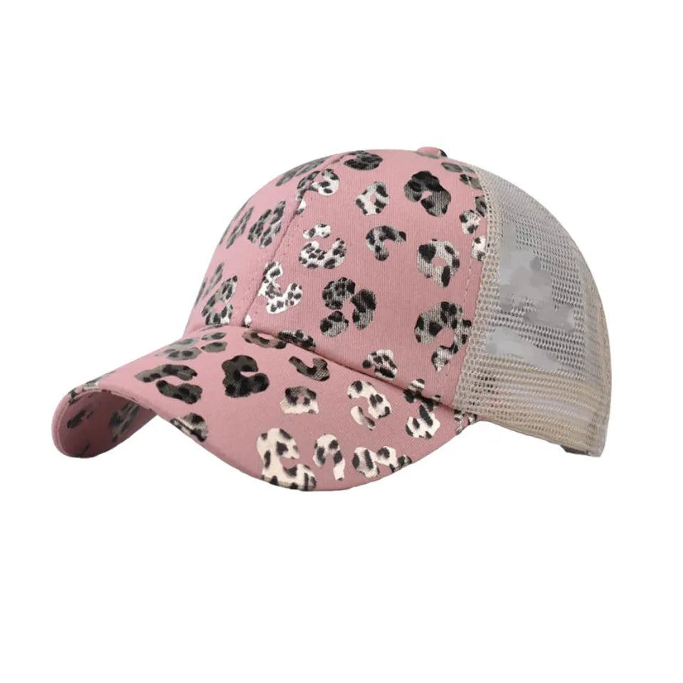 Ponytail Hat with Criss Cross Back Patterns