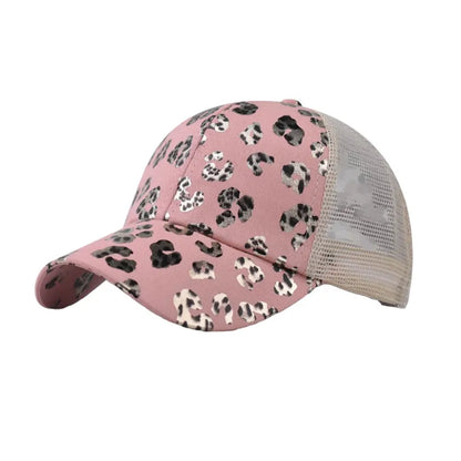 Ponytail Hat with Criss Cross Back Patterns