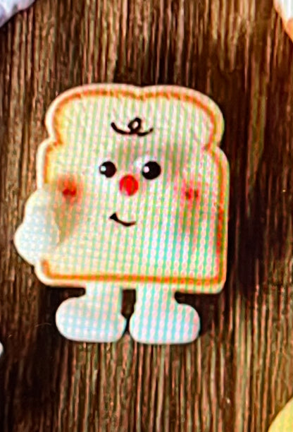 CUTE FOOD RESIN CHARM FLATBACKS