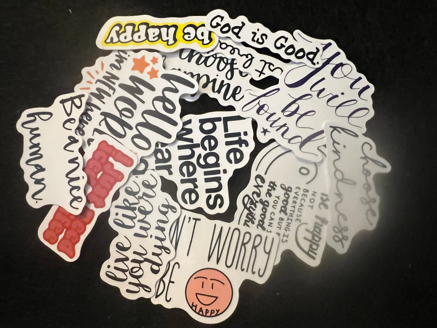 Stickers 10 To 15 With Each Order