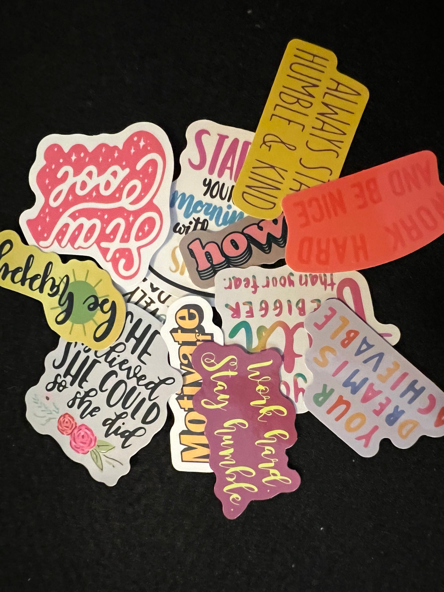 Stickers 10 To 15 With Each Order