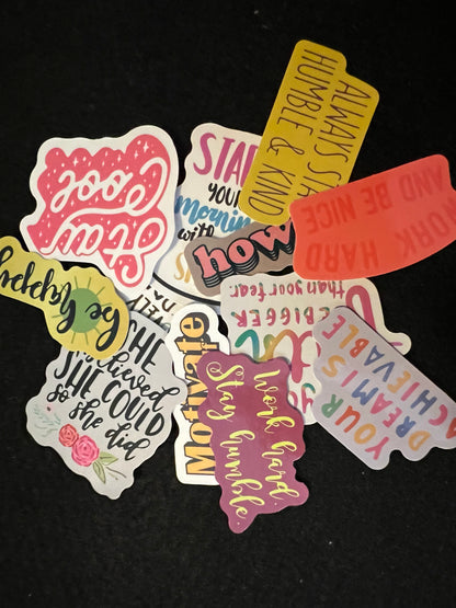 Stickers 10 To 15 With Each Order