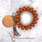 ABACUS COLORED BEADS WOODEN WRISTLET BRACELET KEYCHAIN  WITH WOODEN  DISC AND TASSEL